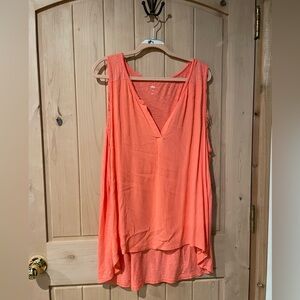 Dip 2X Vibrant Coral Top